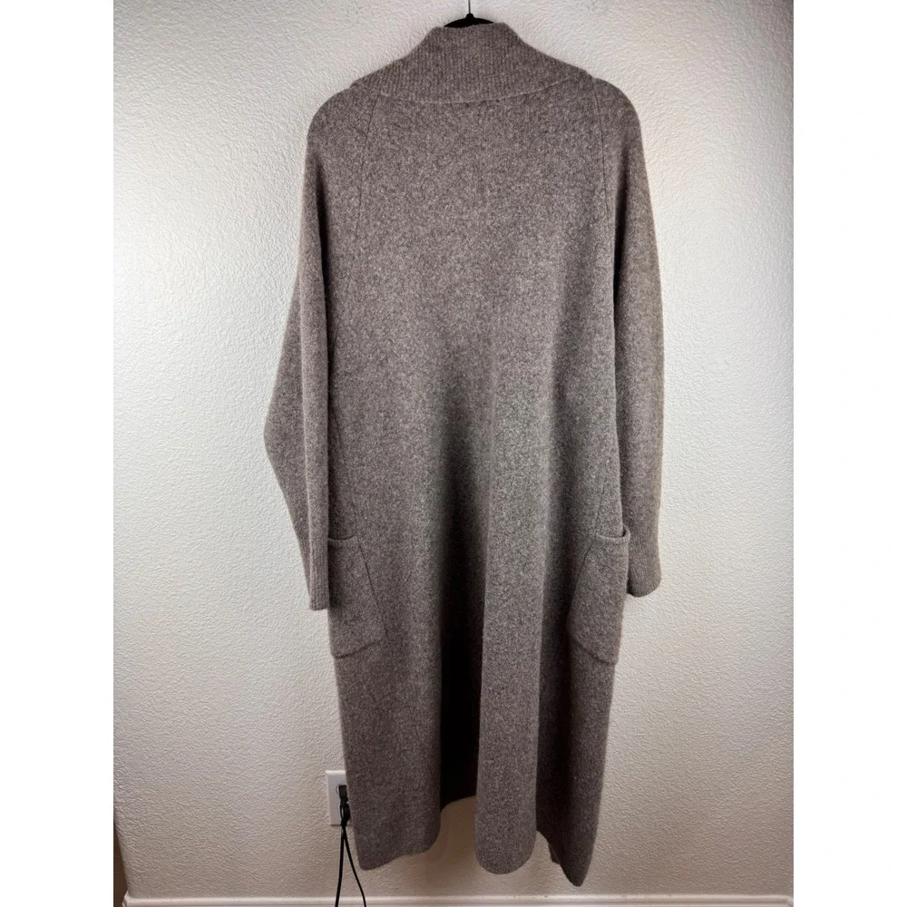 Babaton Aritzia Alpaca Wool Blend Longline Coat‎ Taupe Gray Size S